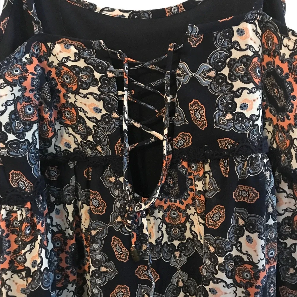 Taylor & Sage Tiered Fully Lined Dress Large - Picture 5 of 9